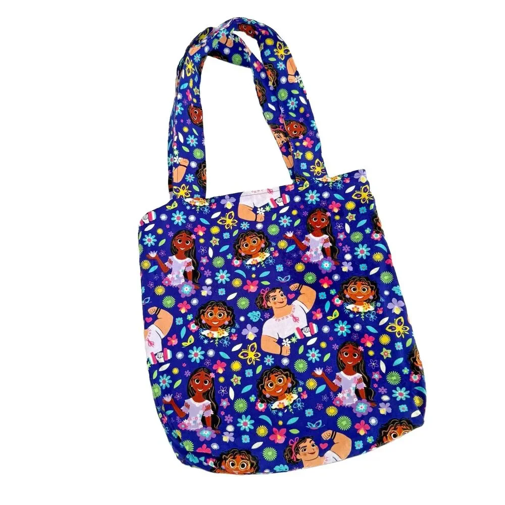 Disney Encanto Cloth Toddler Library Book Tote Bag Preschool Lined Handmade 12